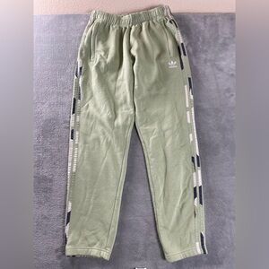 Adidas Pants Light Sea Green Camo 3 Stripes Jogger Sweatpants Mens Medium